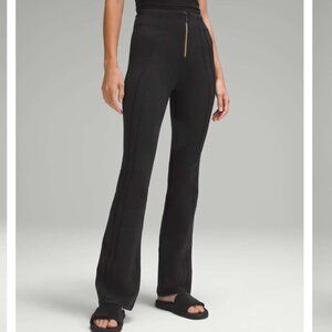 Lululemon Define Zip-Front High-Rise Flared Pant leggings yoga pants Black  4
